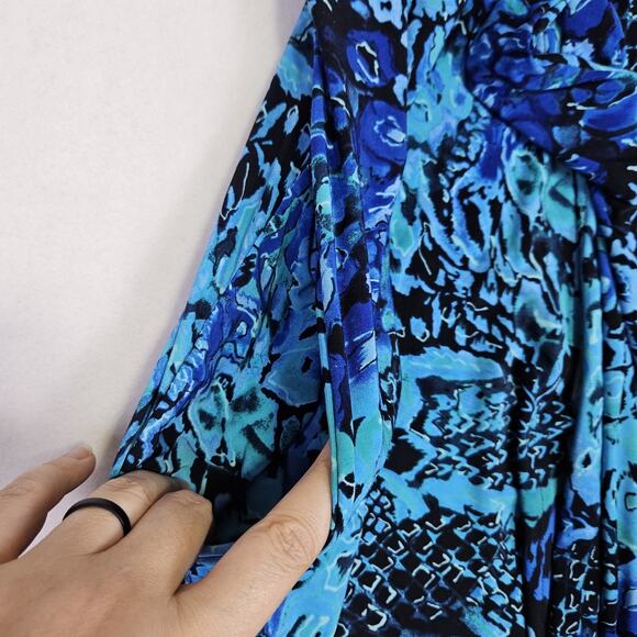 Miraclesuit Womens Swimsuit CoverUp Belted Dress Short Sleeve Nautical Stretch M - Picture 6 of 12